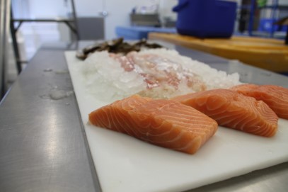 Fresh local Haddock, Salmon and Oysters.